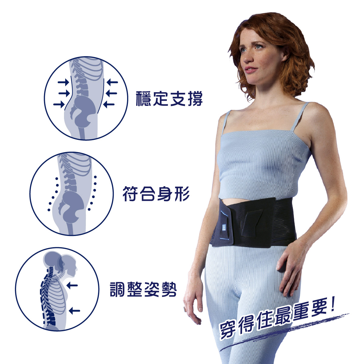 0871親膚型護腰重點