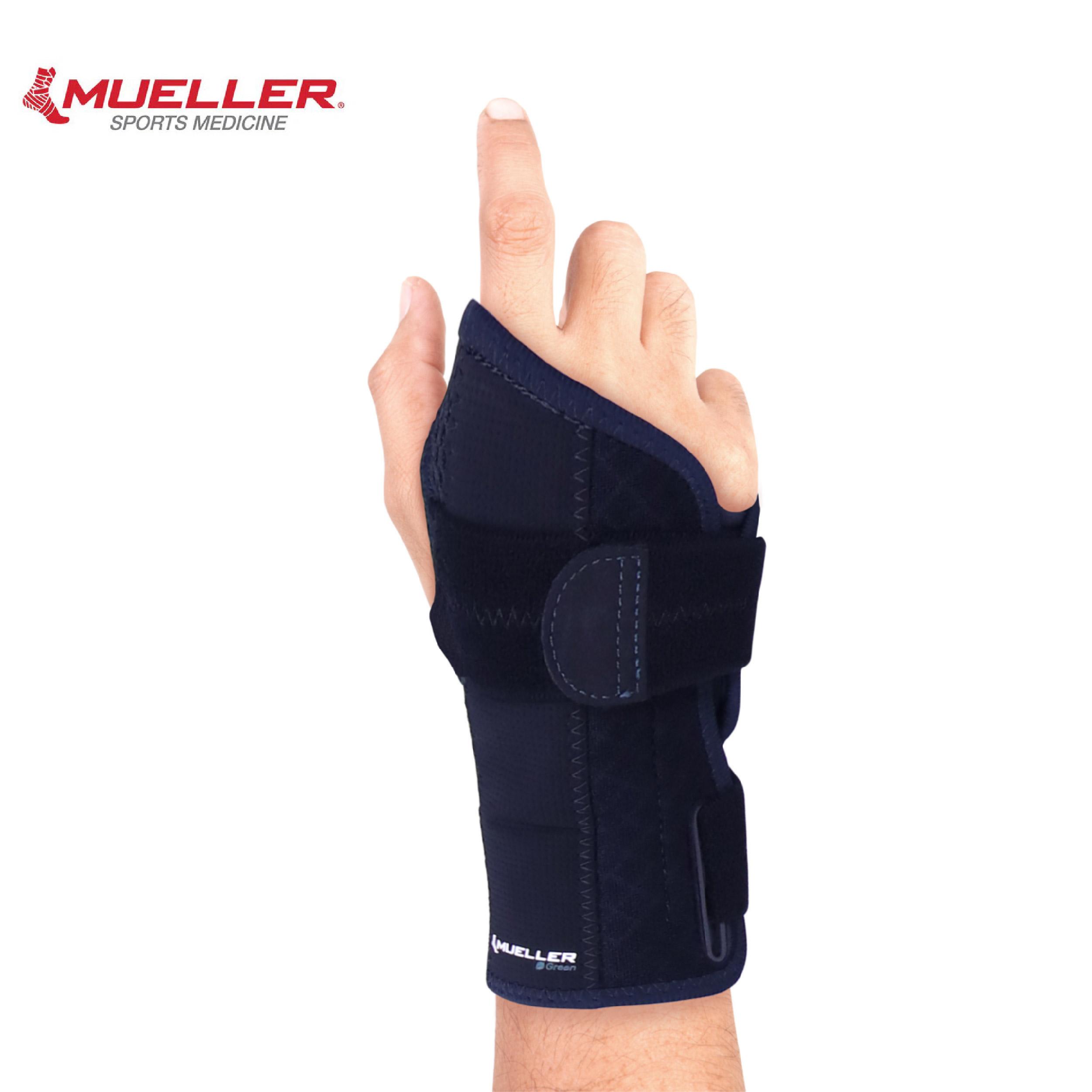 Mueller 慕樂 86381 可調式手腕護具穿戴圖